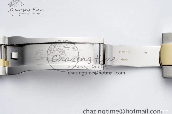 1224 Skydweller SS YG Noob Best Edition Black Dial on SS YG Jubilee Bracelet A23J Efficient 2122